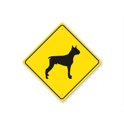 Boxer Dog Diamond Sign