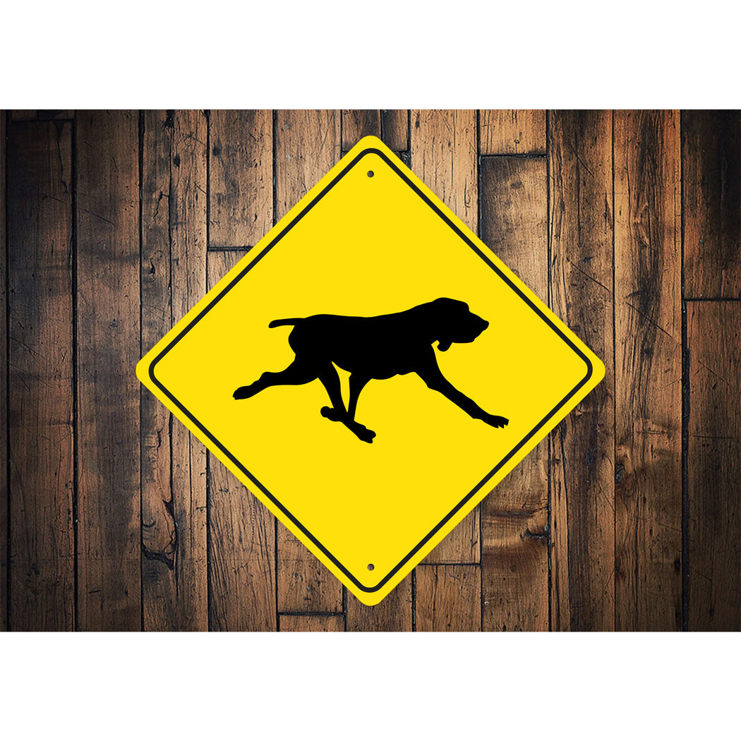 Bracco Italiano Dog Diamond Sign