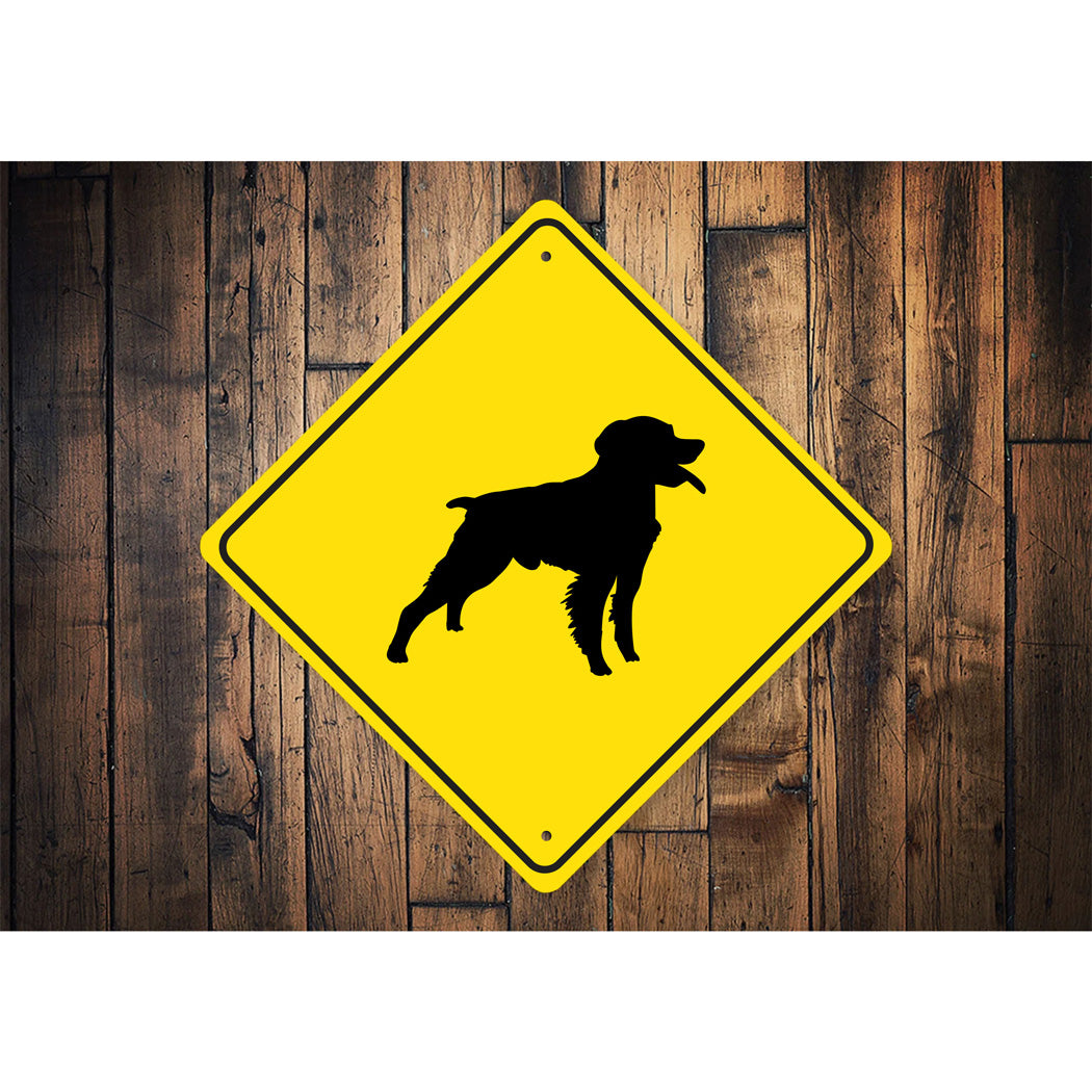 Brittany Dog Diamond Sign