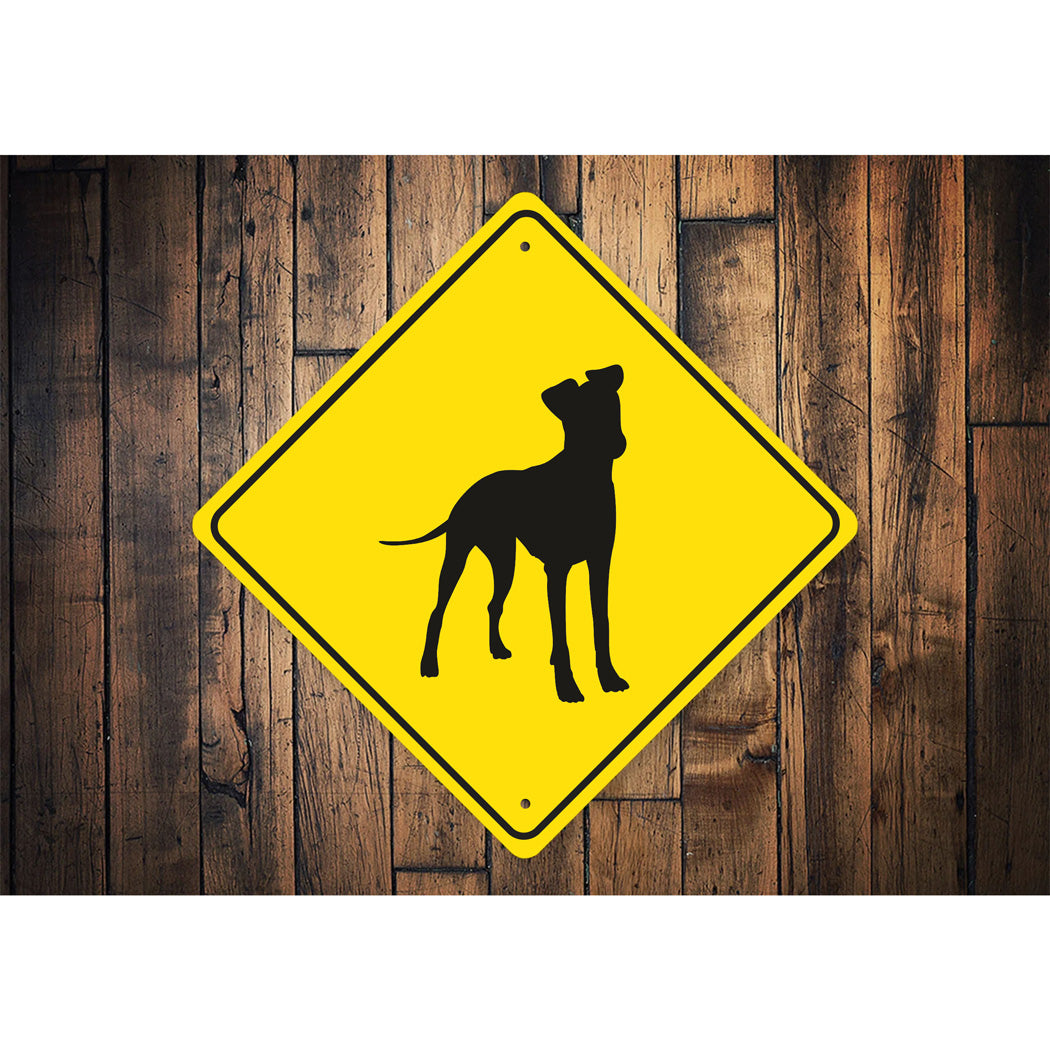 Manchester Terrier Dog Diamond Sign