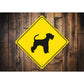Miniature Schnauzer Dog Diamond Sign