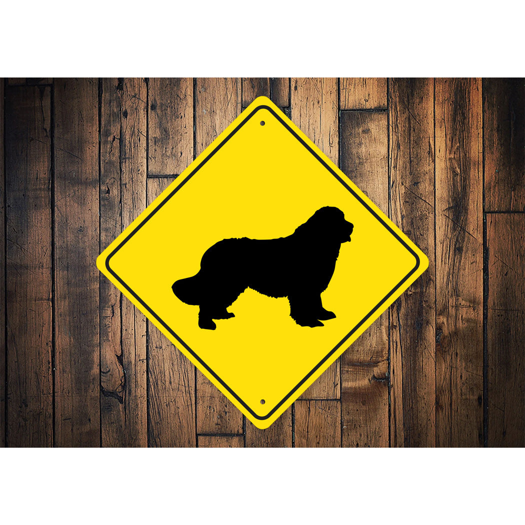 Newfoundland Dog Diamond Sign