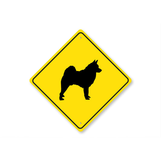 Norwegian Elkhound Dog Diamond Sign