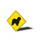 Old English Sheepdog Dog Diamond Sign