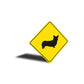Pembroke Welsh Corgi Dog Diamond Sign