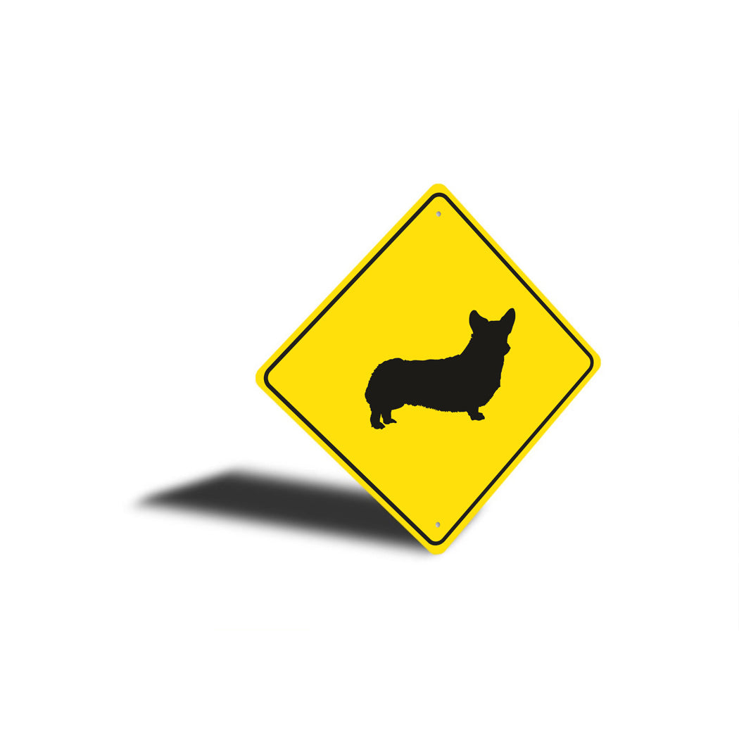 Pembroke Welsh Corgi Dog Diamond Sign