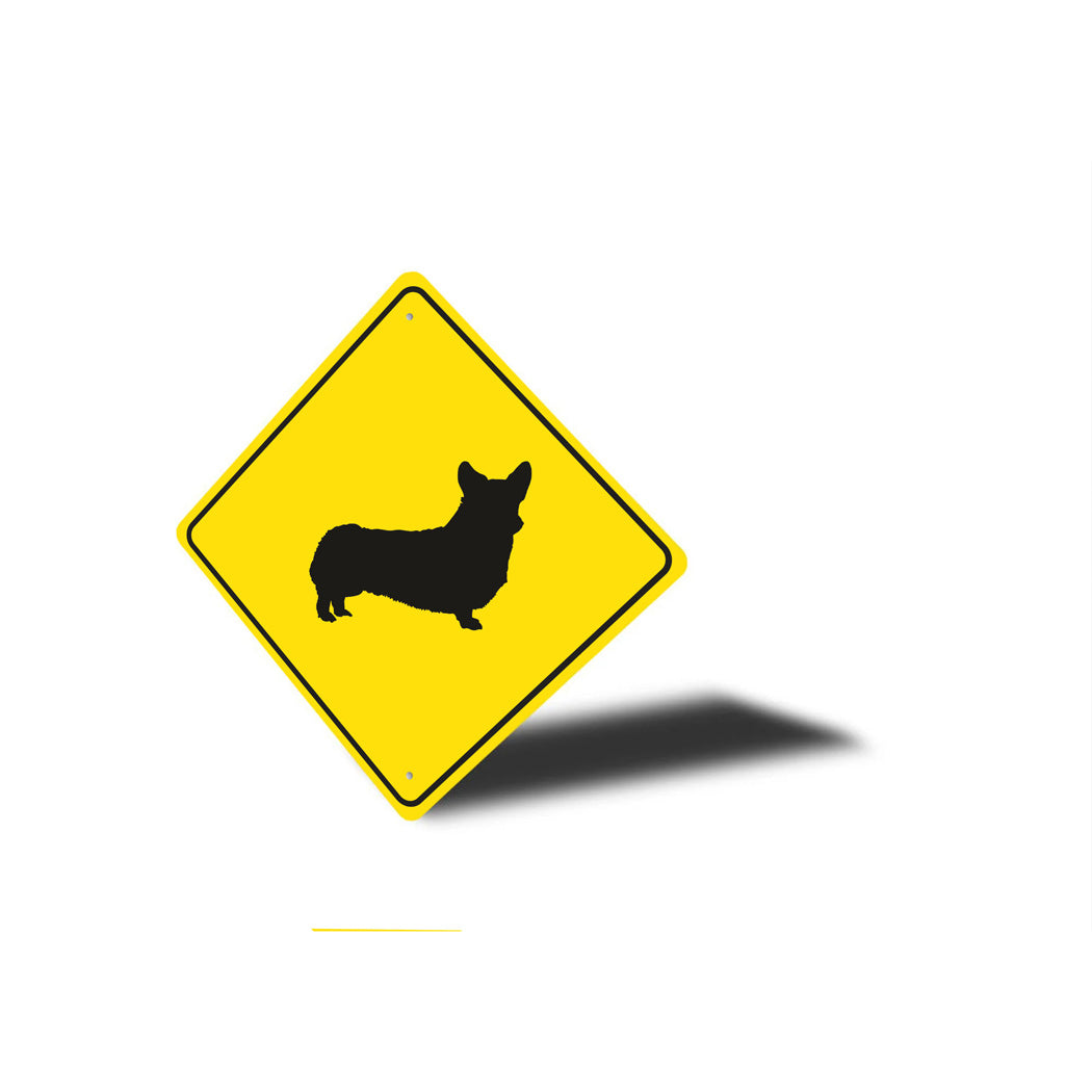 Pembroke Welsh Corgi Dog Diamond Sign