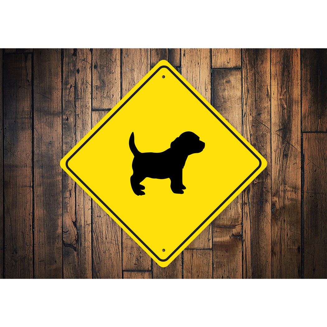 Pocket Beagle Dog Diamond Sign