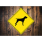 Pointer Dog Diamond Sign