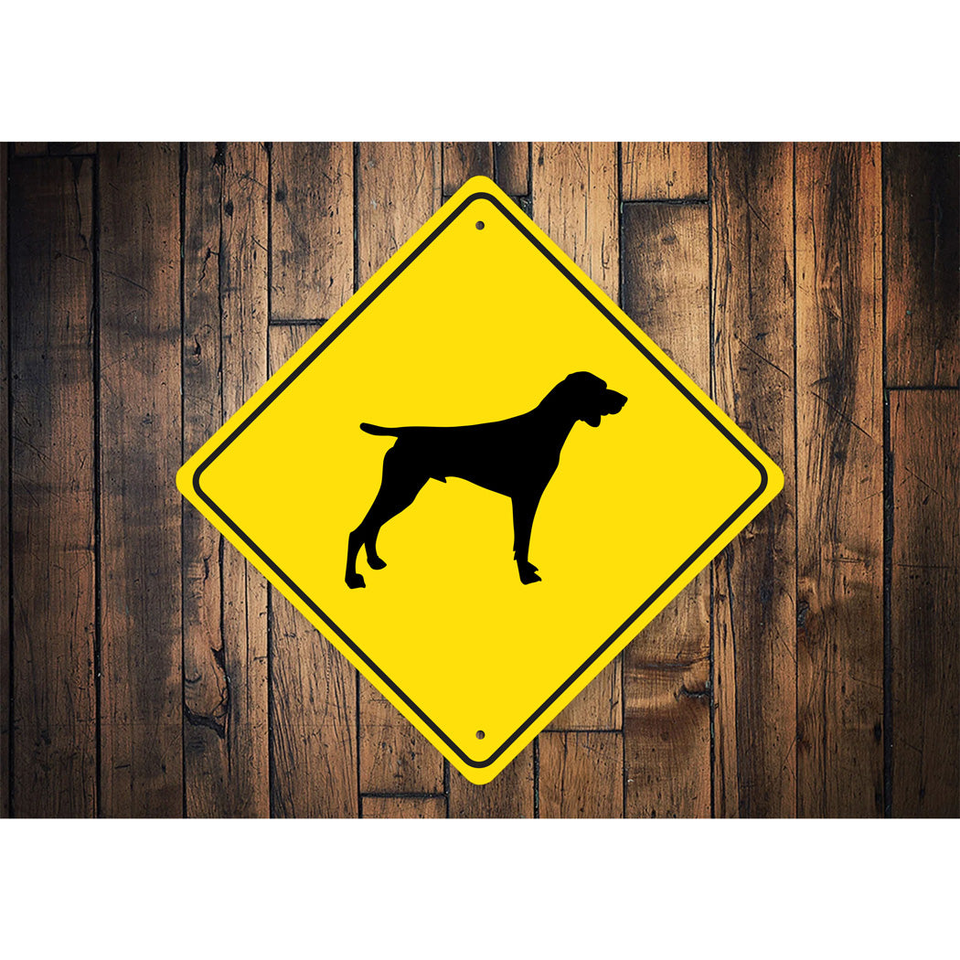 Pointer Dog Diamond Sign