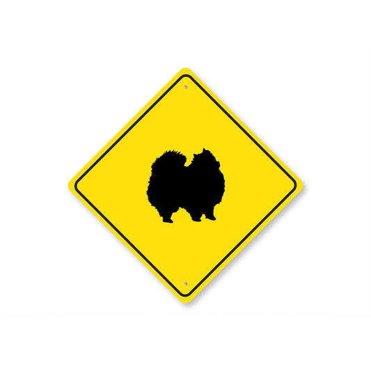 Pomeranian Dog Diamond Sign