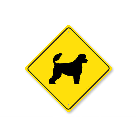 Portugese Water Dog Diamond Sign