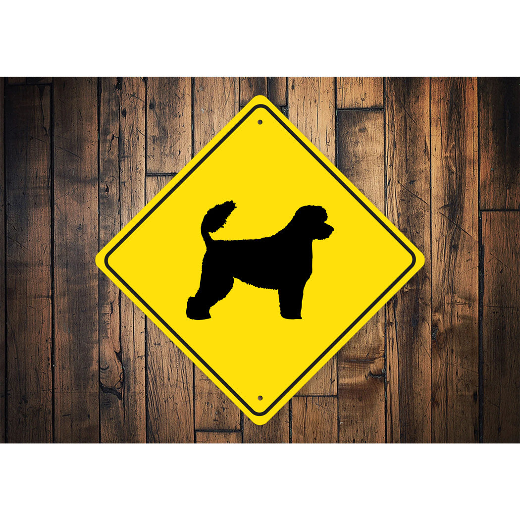 Portugese Water Dog Diamond Sign