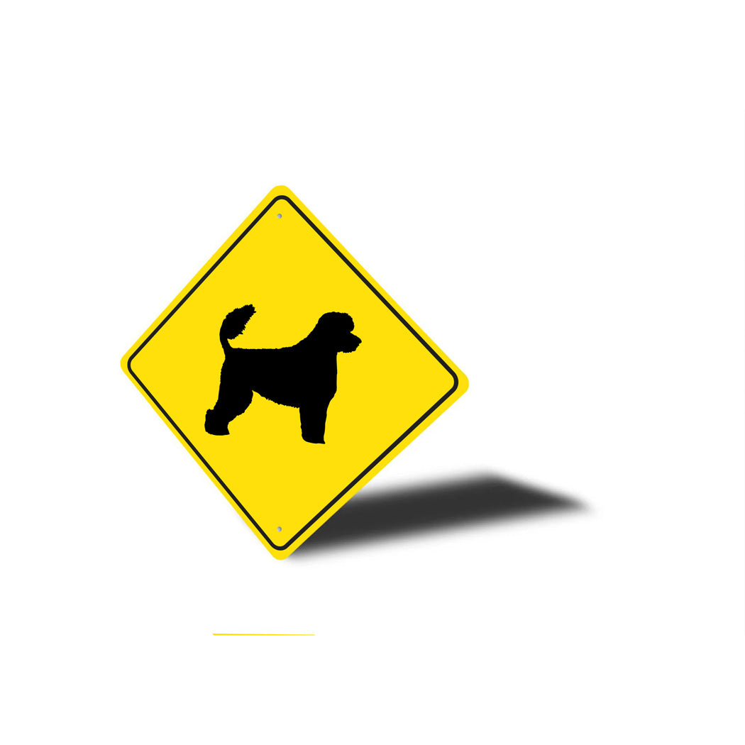 Portugese Water Dog Diamond Sign