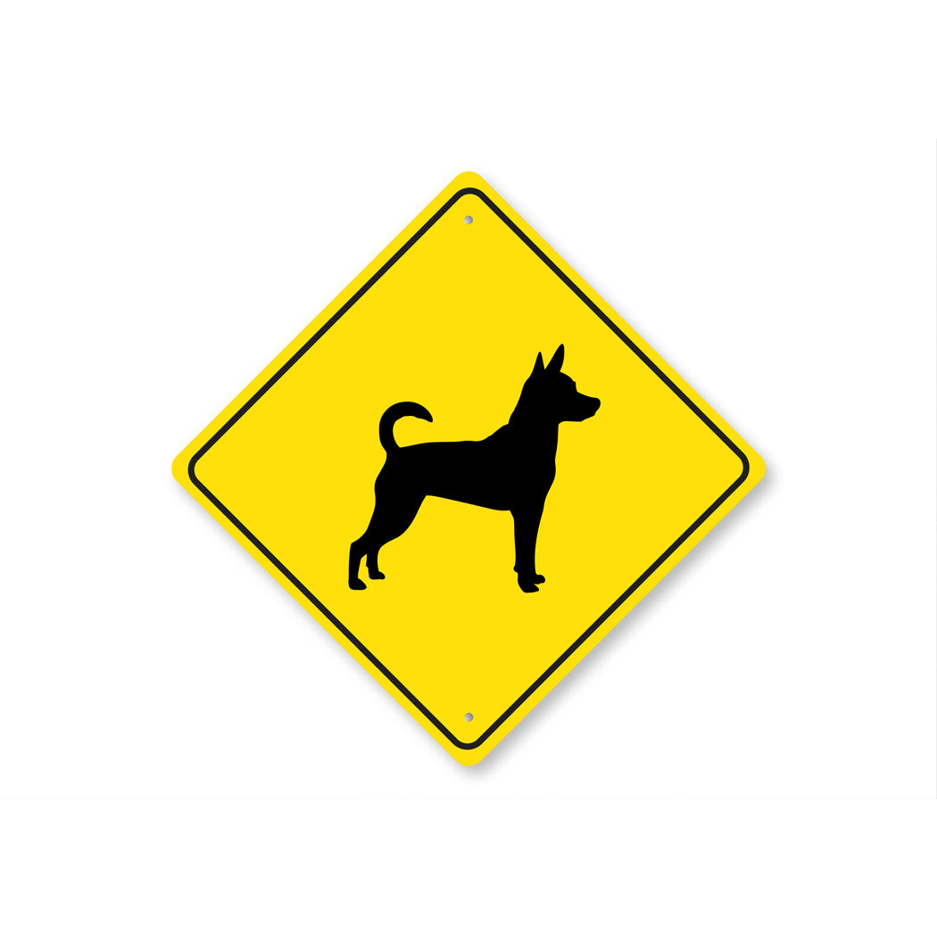 Rat Terrier Dog Diamond Sign
