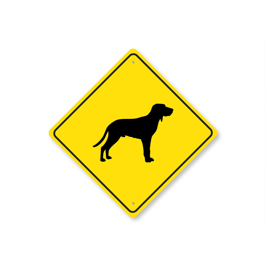 Redbone Coonhound Dog Diamond Sign