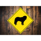 Saint Bernard Dog Diamond Sign