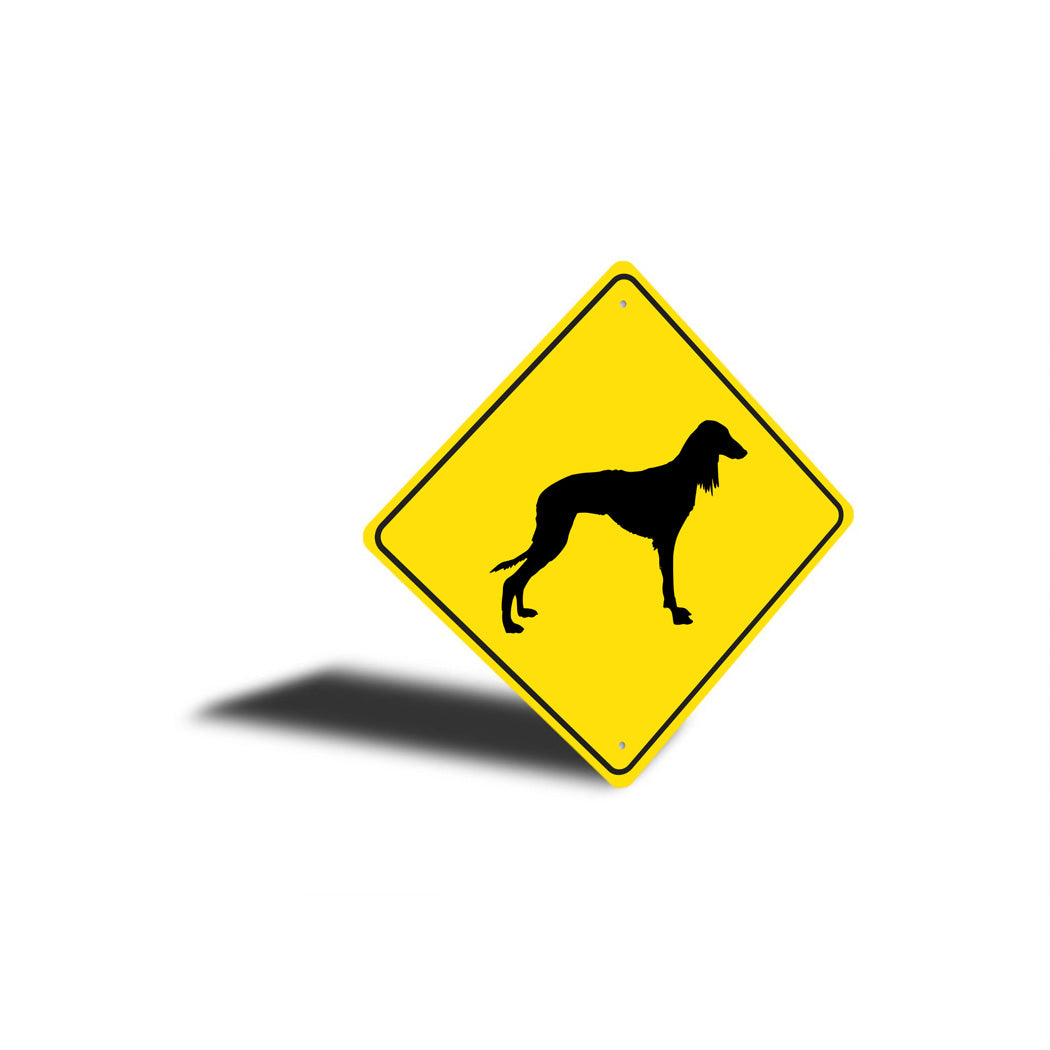 Saluki Dog Diamond Sign