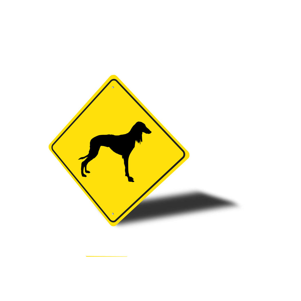 Saluki Dog Diamond Sign