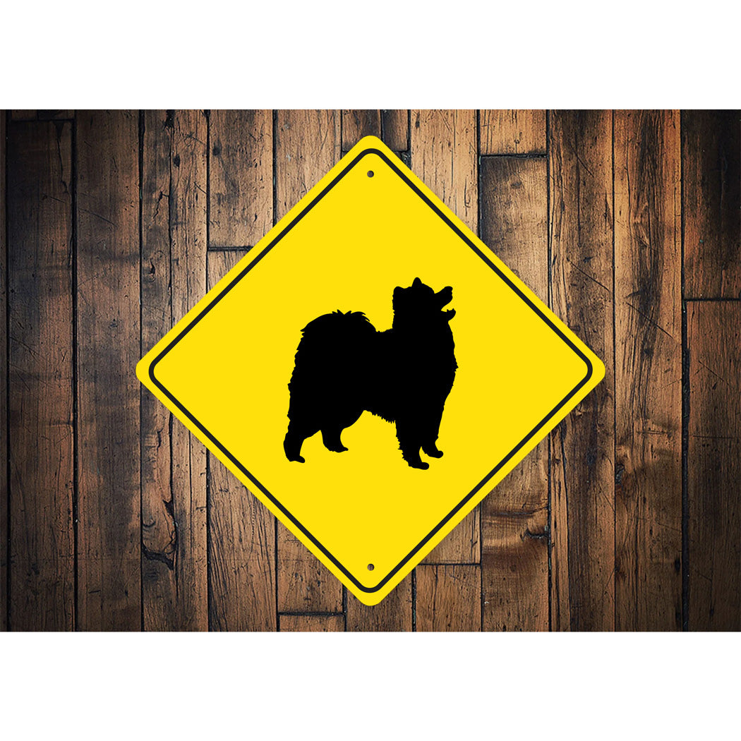 Samoyed Dog Diamond Sign