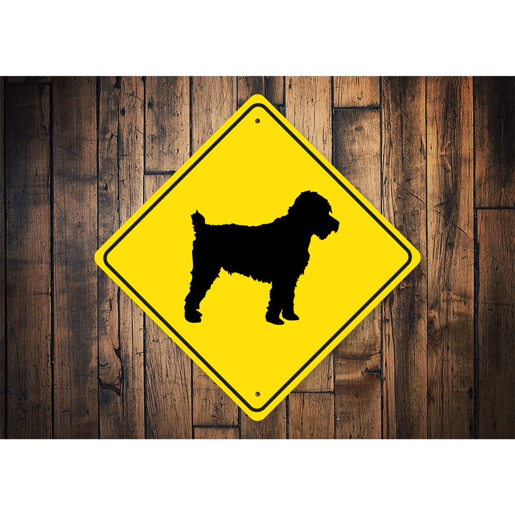 Schnoodle Dog Diamond Sign