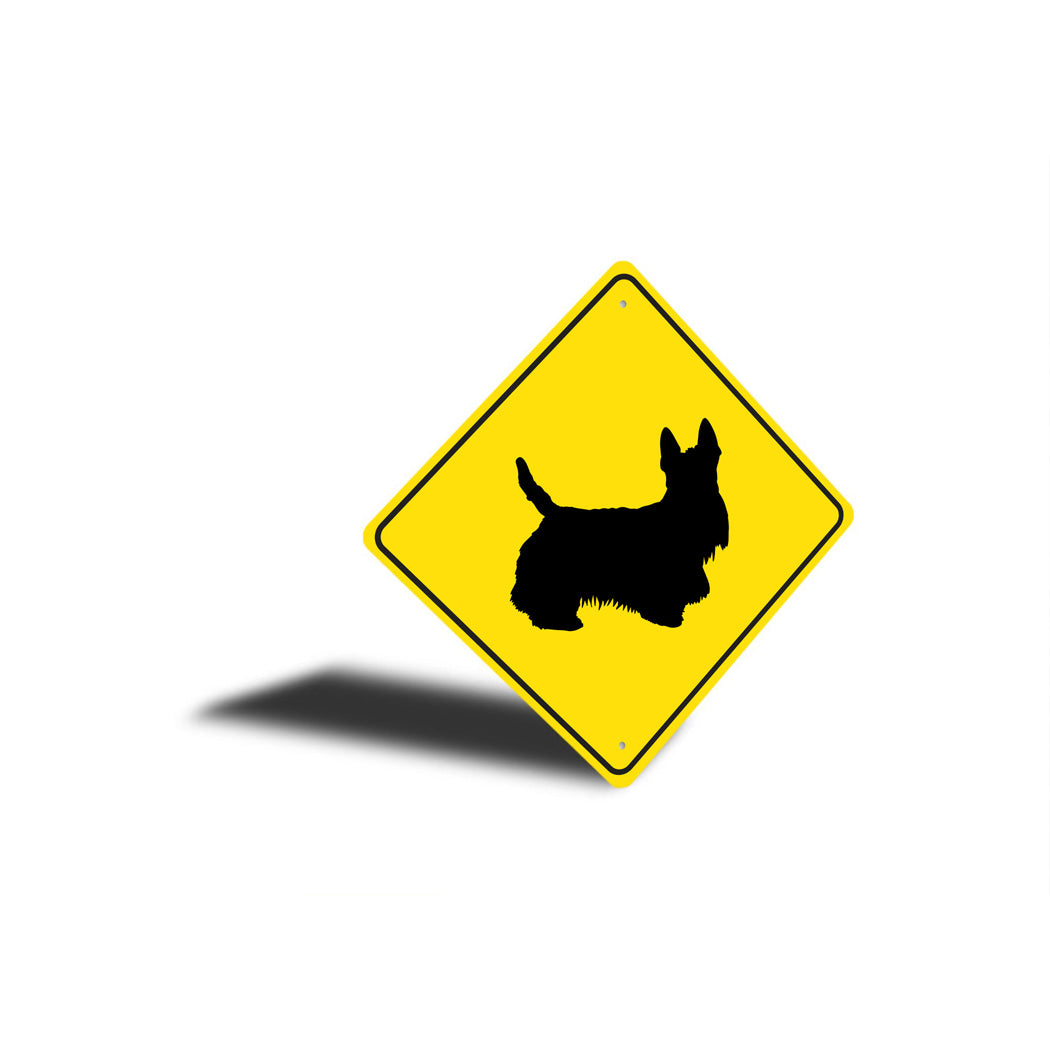 Scottish Terrier Dog Diamond Sign