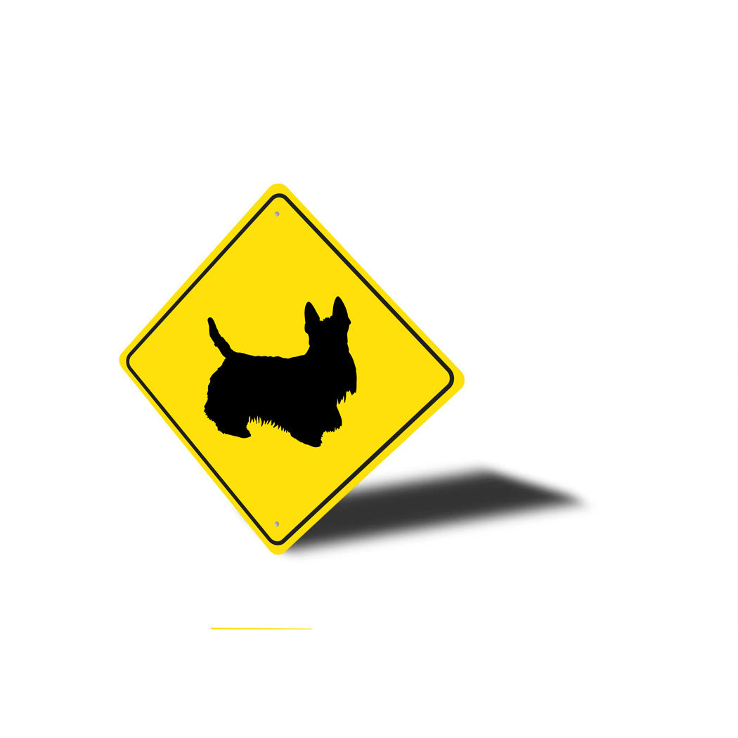 Scottish Terrier Dog Diamond Sign