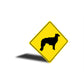 Silken Windhound Dog Diamond Sign