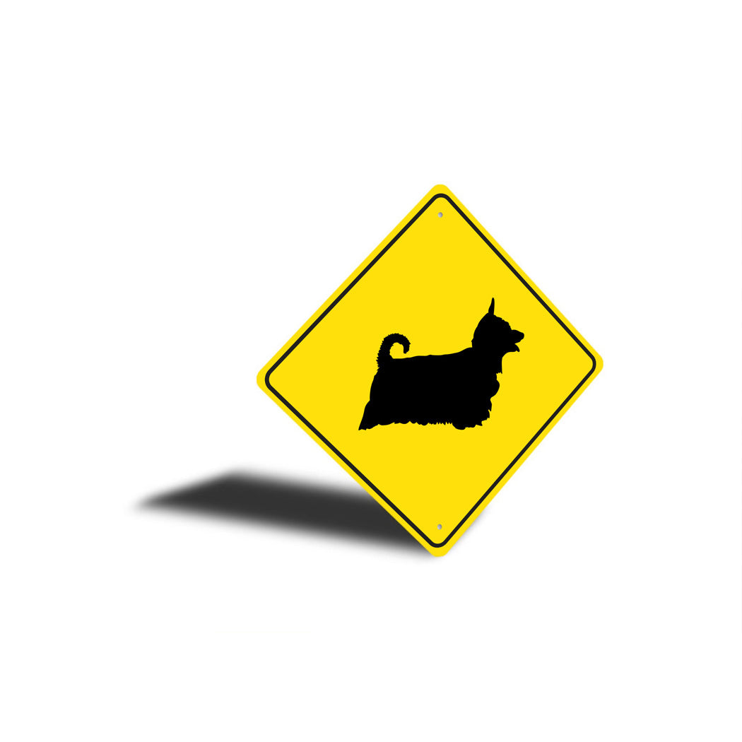 Silky Terrier Dog Diamond Sign