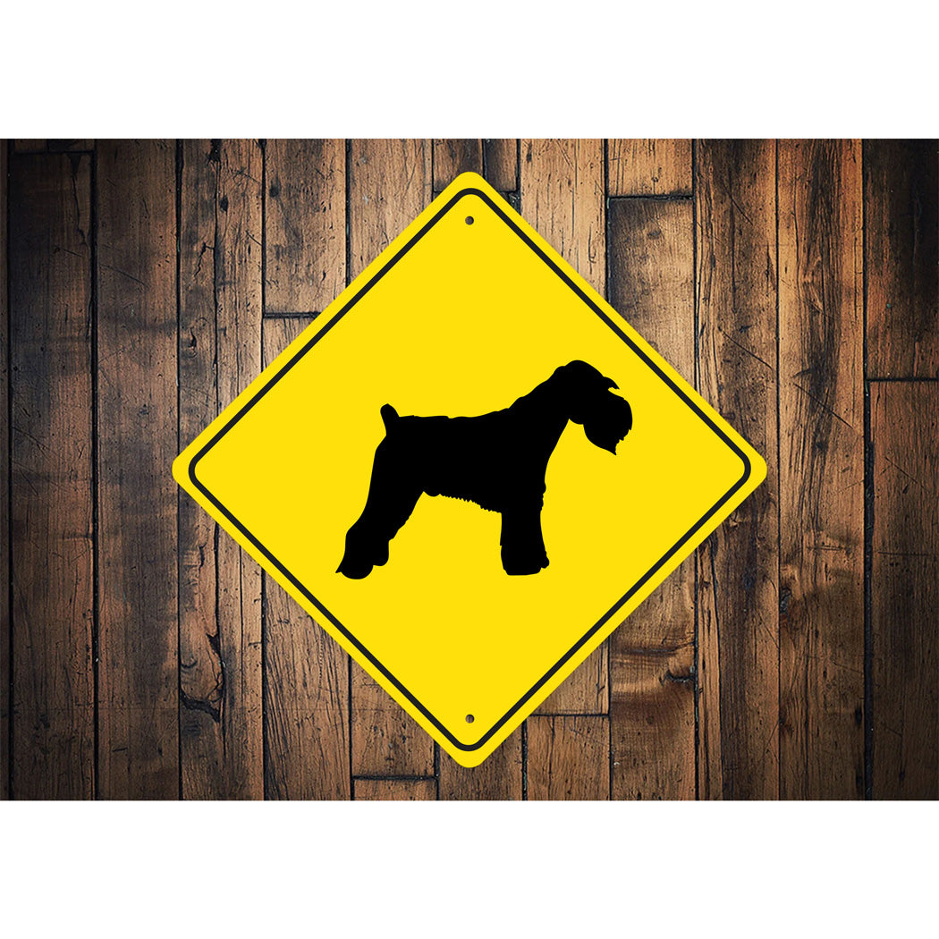 Standard Schnauzer Dog Diamond Sign