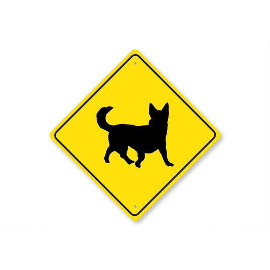 Swedish Vallhund Dog Diamond Sign