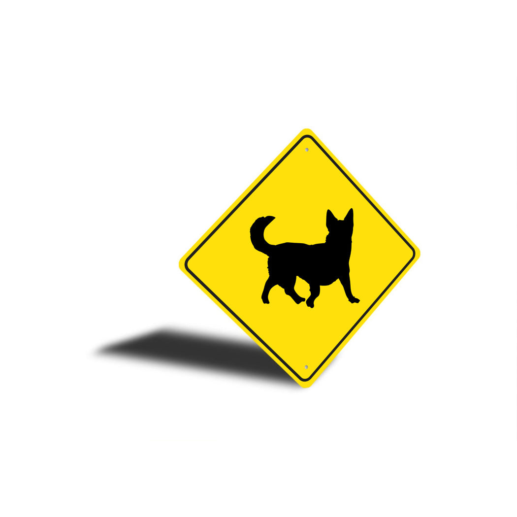 Swedish Vallhund Dog Diamond Sign