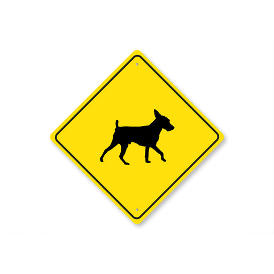 Toy Fox Terrier Dog Diamond Sign