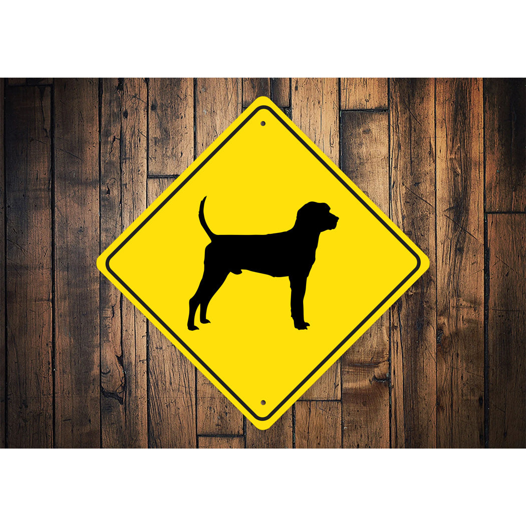 Treeing Walker Coonhound Dog Diamond Sign