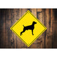 Weinmaraner Dog Diamond Sign