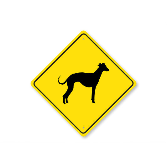 Whippet Dog Diamond Sign