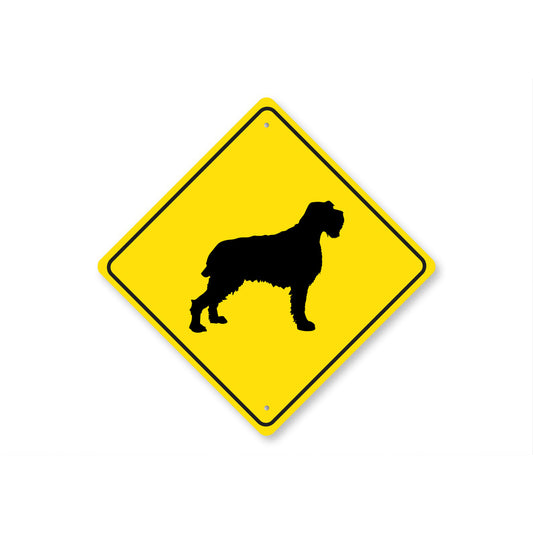 Whitehaired Pointing Griffon Dog Diamond Sign