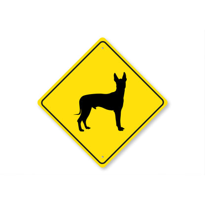 Xoloitzcuintli Dog Diamond Sign