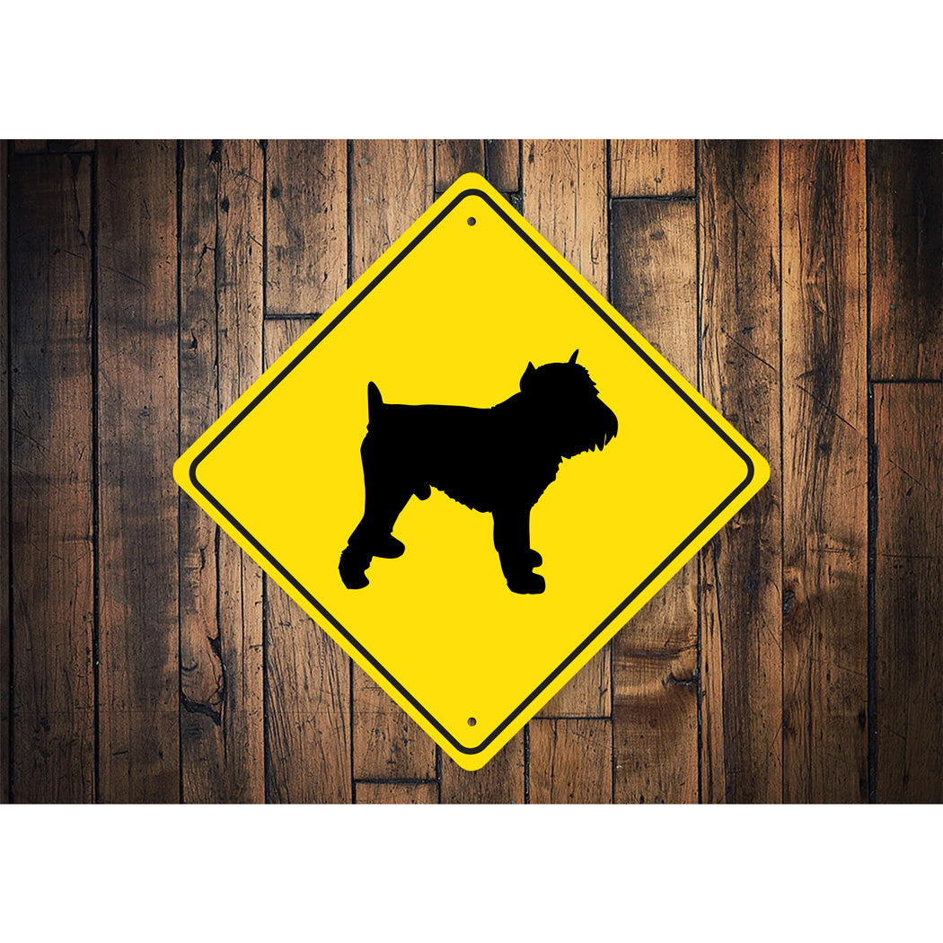 Brussels Griffon Dog Diamond Sign