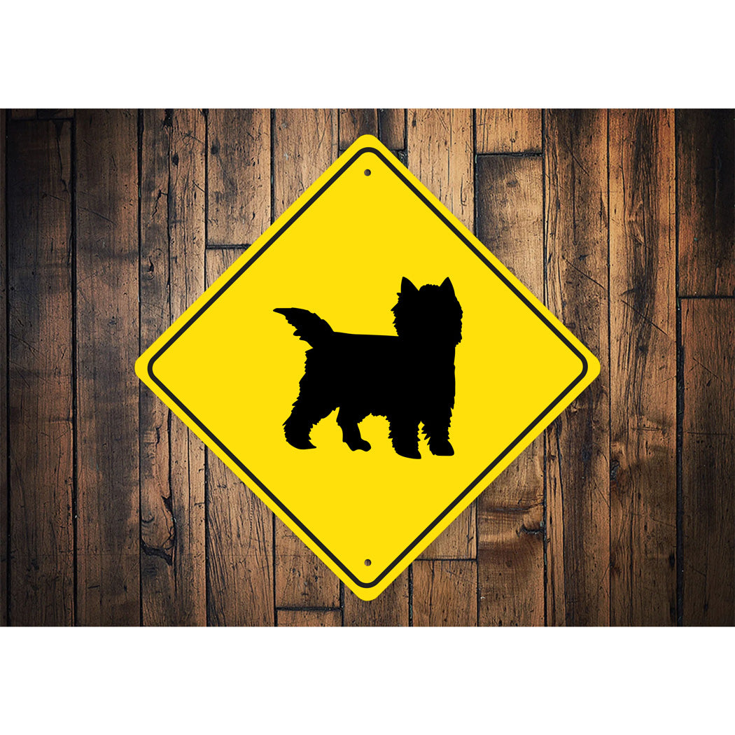 Cairn Terrier Dog Diamond Sign