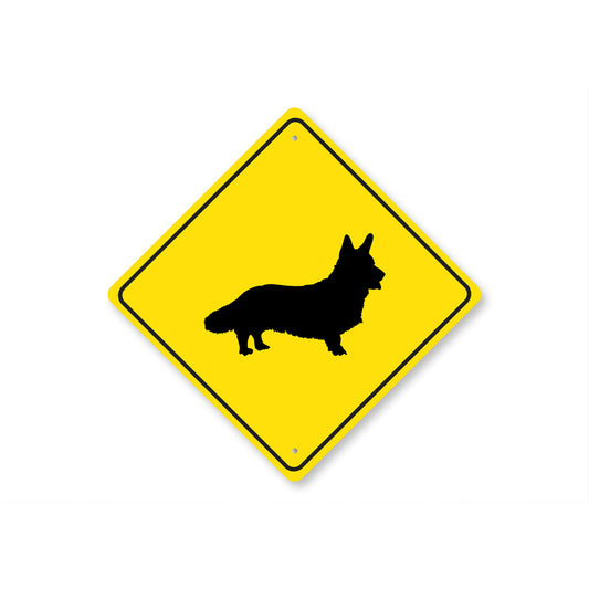 Cardigan Welsh Corgi Dog Diamond Sign
