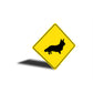 Cardigan Welsh Corgi Dog Diamond Sign