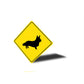 Cardigan Welsh Corgi Dog Diamond Sign