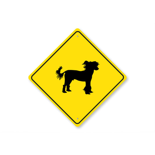 Chinese Crested Dog Diamond Sign