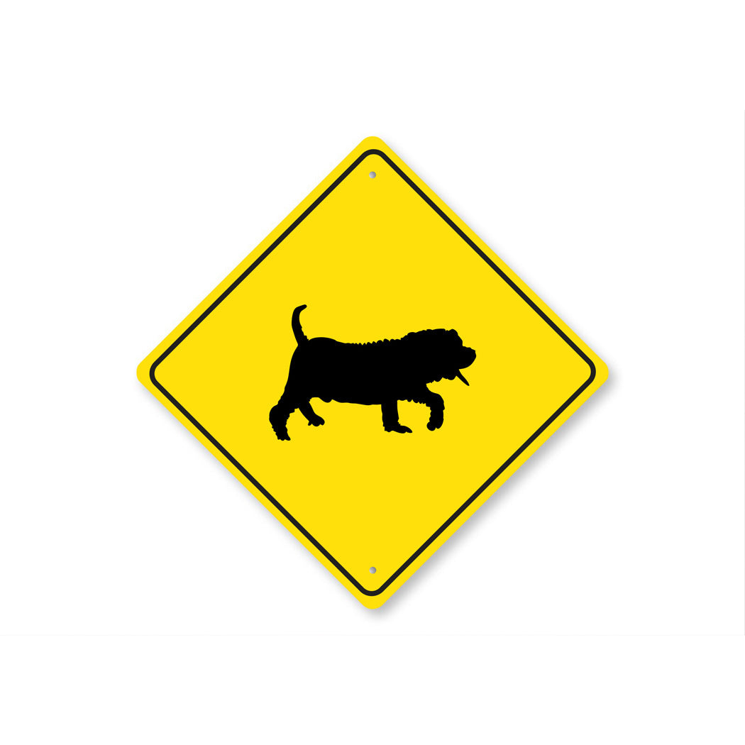 Chinese Shar-Pei Dog Diamond Sign