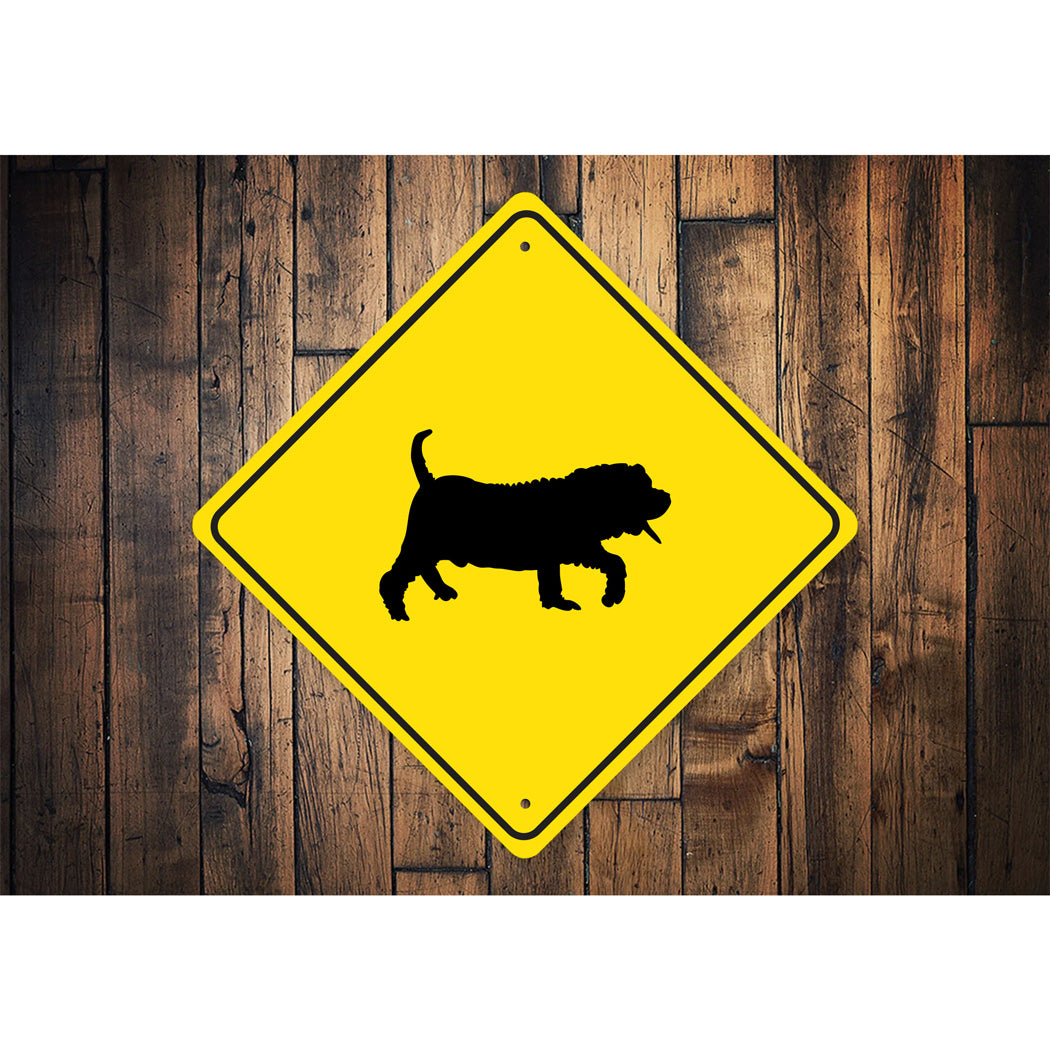 Chinese Shar-Pei Dog Diamond Sign