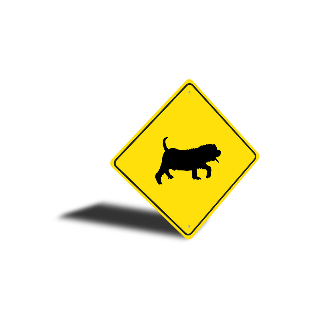 Chinese Shar-Pei Dog Diamond Sign