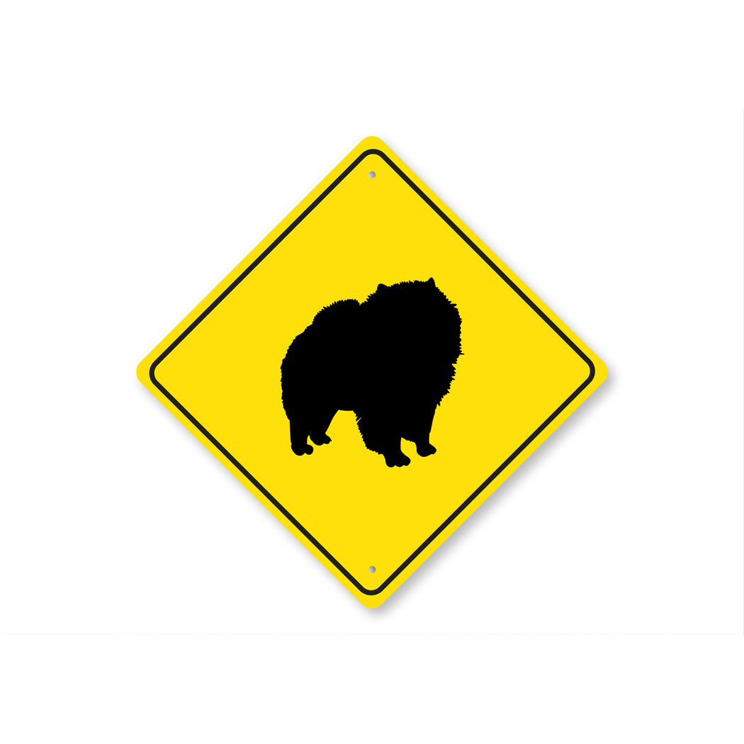 Chow Chow Dog Diamond Sign