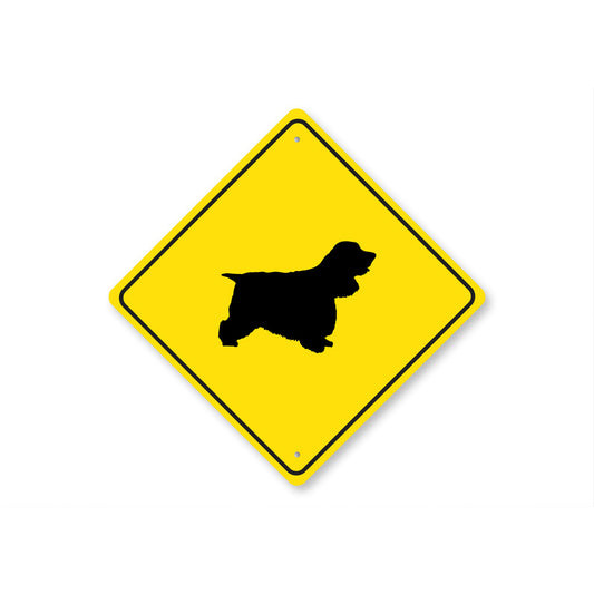 Cocker Spaniel Dog Diamond Sign