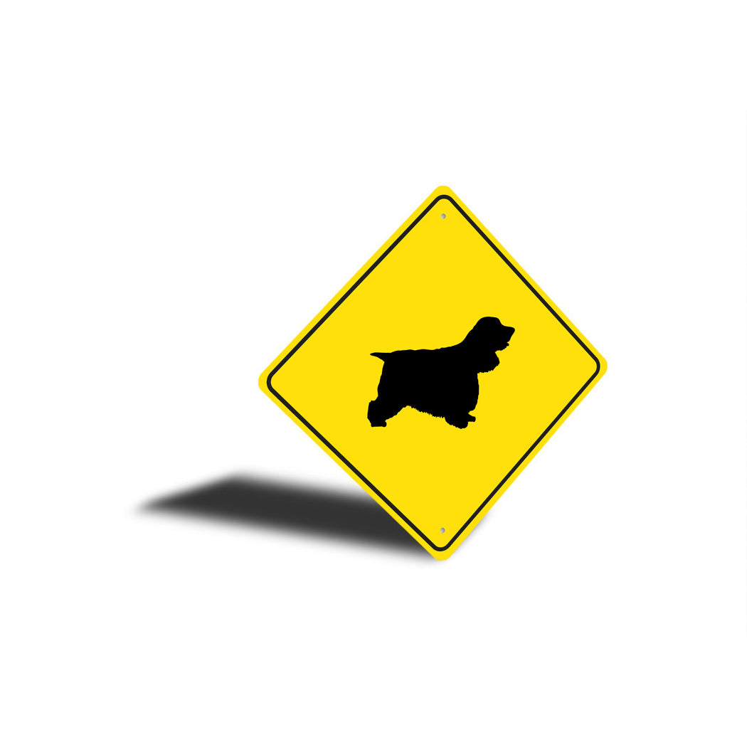 Cocker Spaniel Dog Diamond Sign